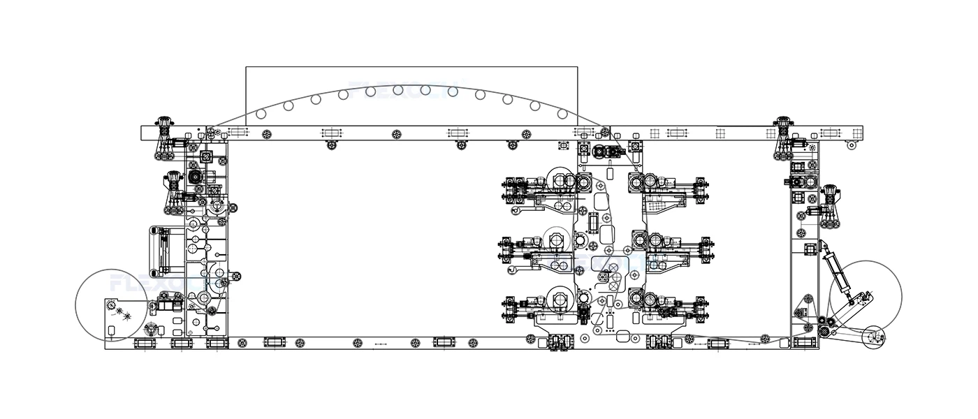 stack type flexographic printing press stack type flexographic printing press